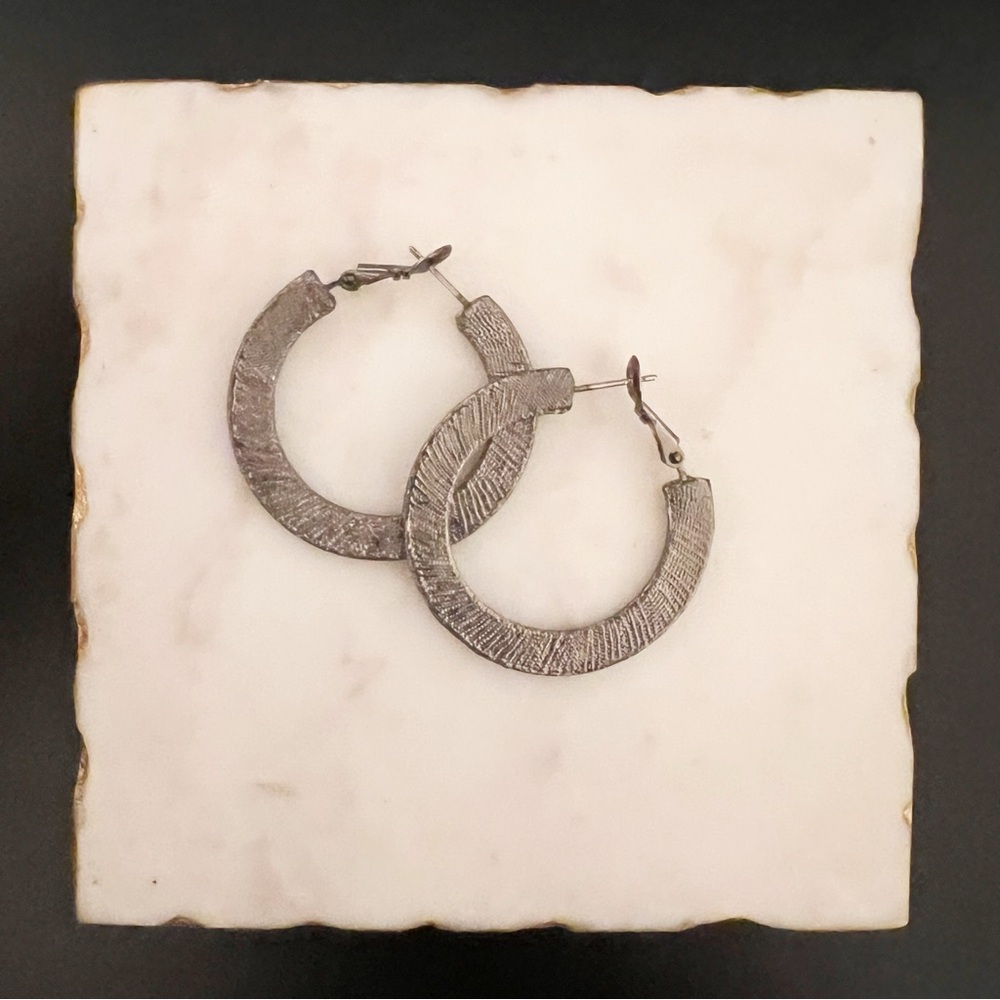 Silver Hoop Earrings